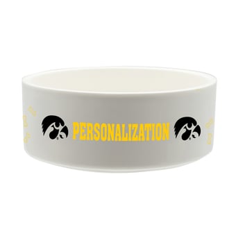 The Memory Company Iowa Hawkeyes 35oz. Personalized Ceramic Pet Bowl