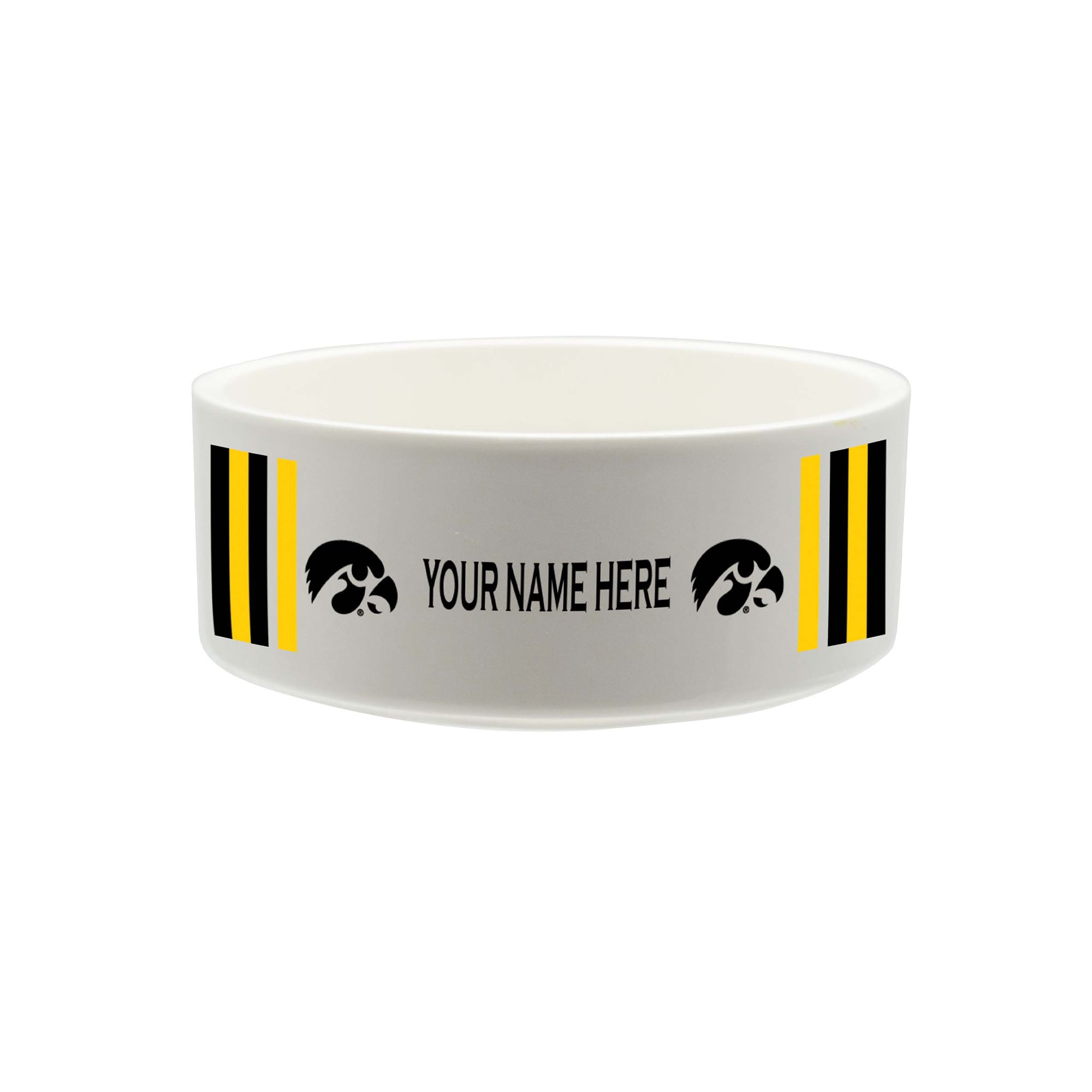 The Memory Company Iowa Hawkeyes 35oz. Personalized Ceramic Pet Bowl
