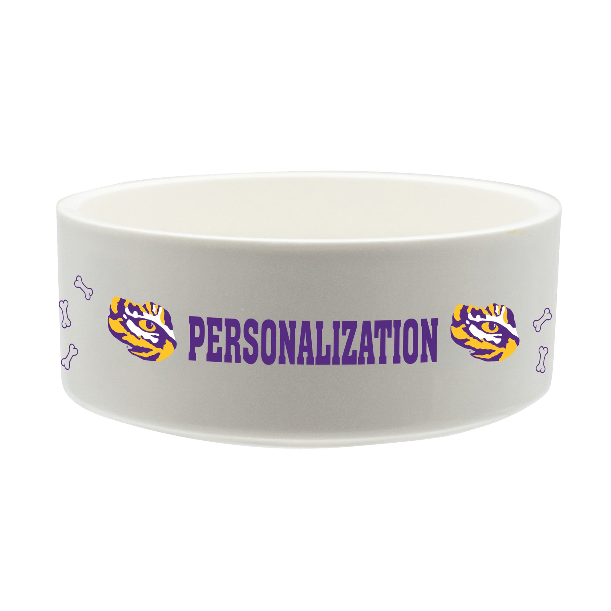 The Memory Company LSU Tigers 35oz. Personalized Ceramic Pet Bowl