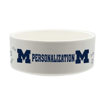The Memory Company Michigan Wolverines 35oz. Personalized Ceramic Pet Bowl
