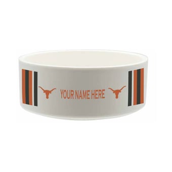 The Memory Company Texas Longhorns 35oz. Personalized Ceramic Pet Bowl