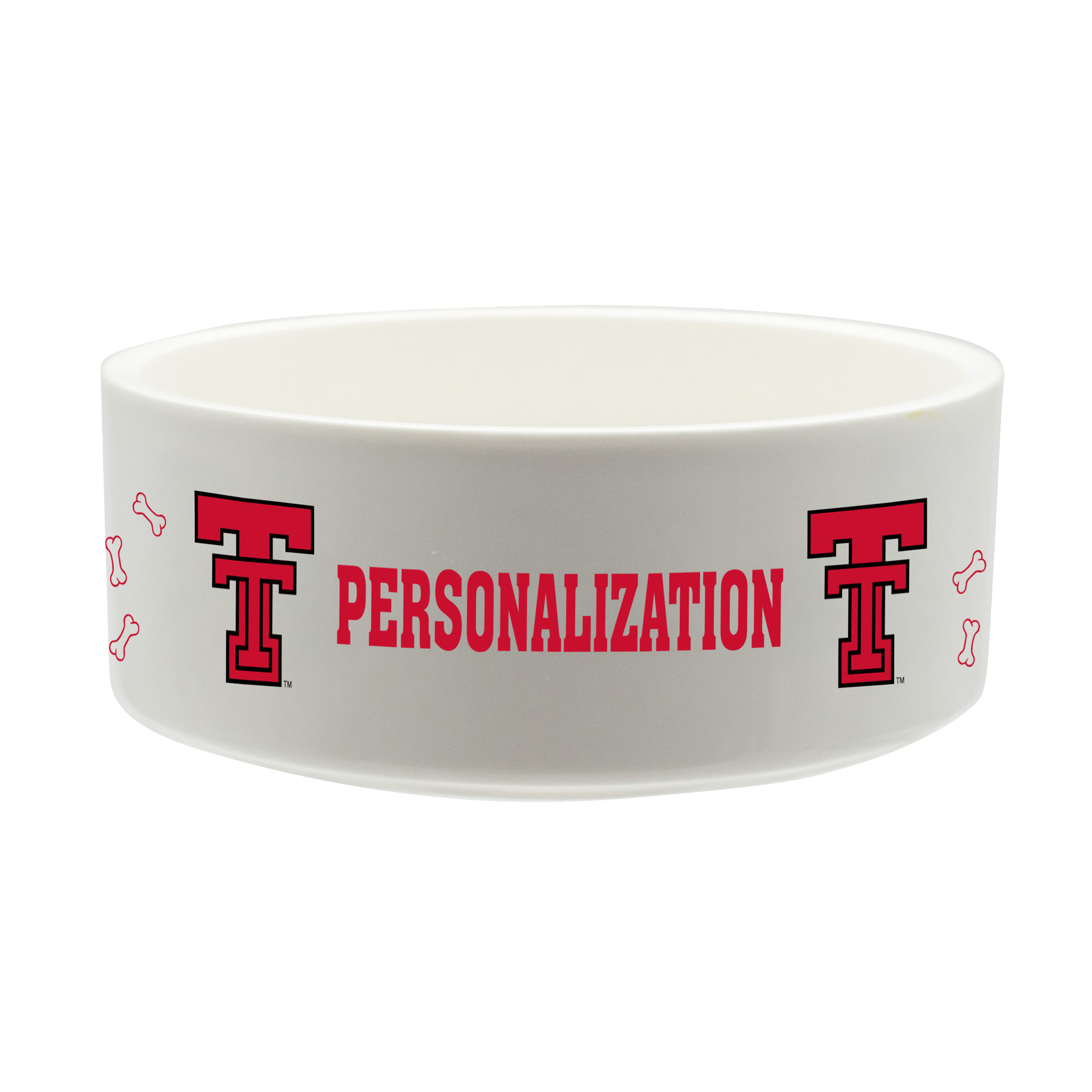 The Memory Company Texas Tech Red Raiders 35oz. Personalized Ceramic Pet Bowl