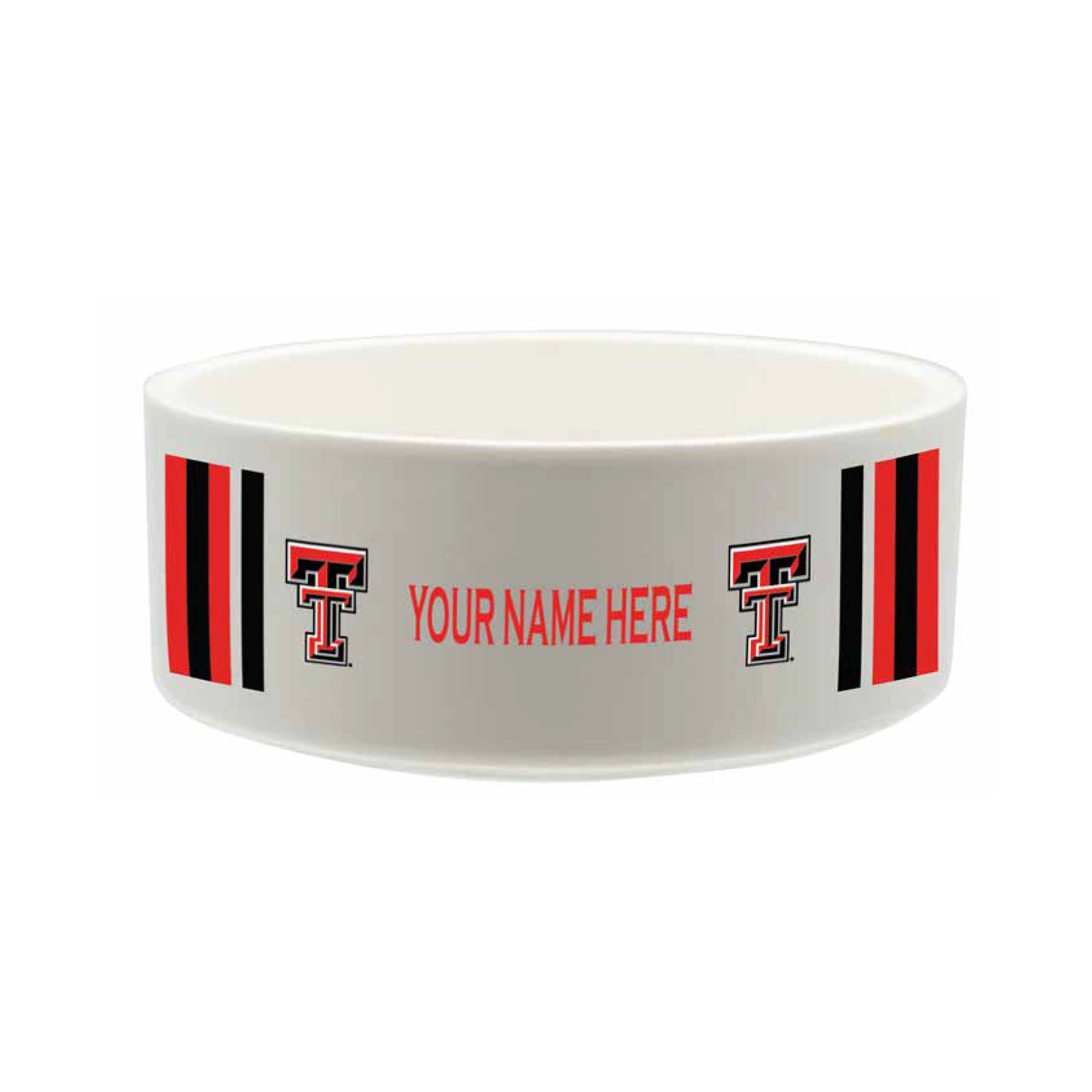 The Memory Company Texas Tech Red Raiders 35oz. Personalized Ceramic Pet Bowl