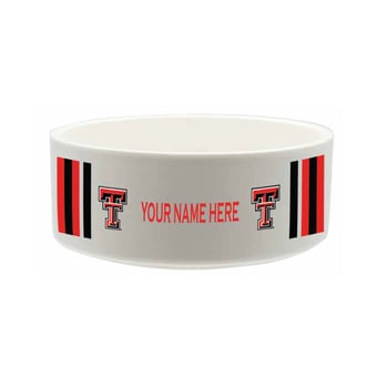 The Memory Company Texas Tech Red Raiders 35oz. Personalized Ceramic Pet Bowl