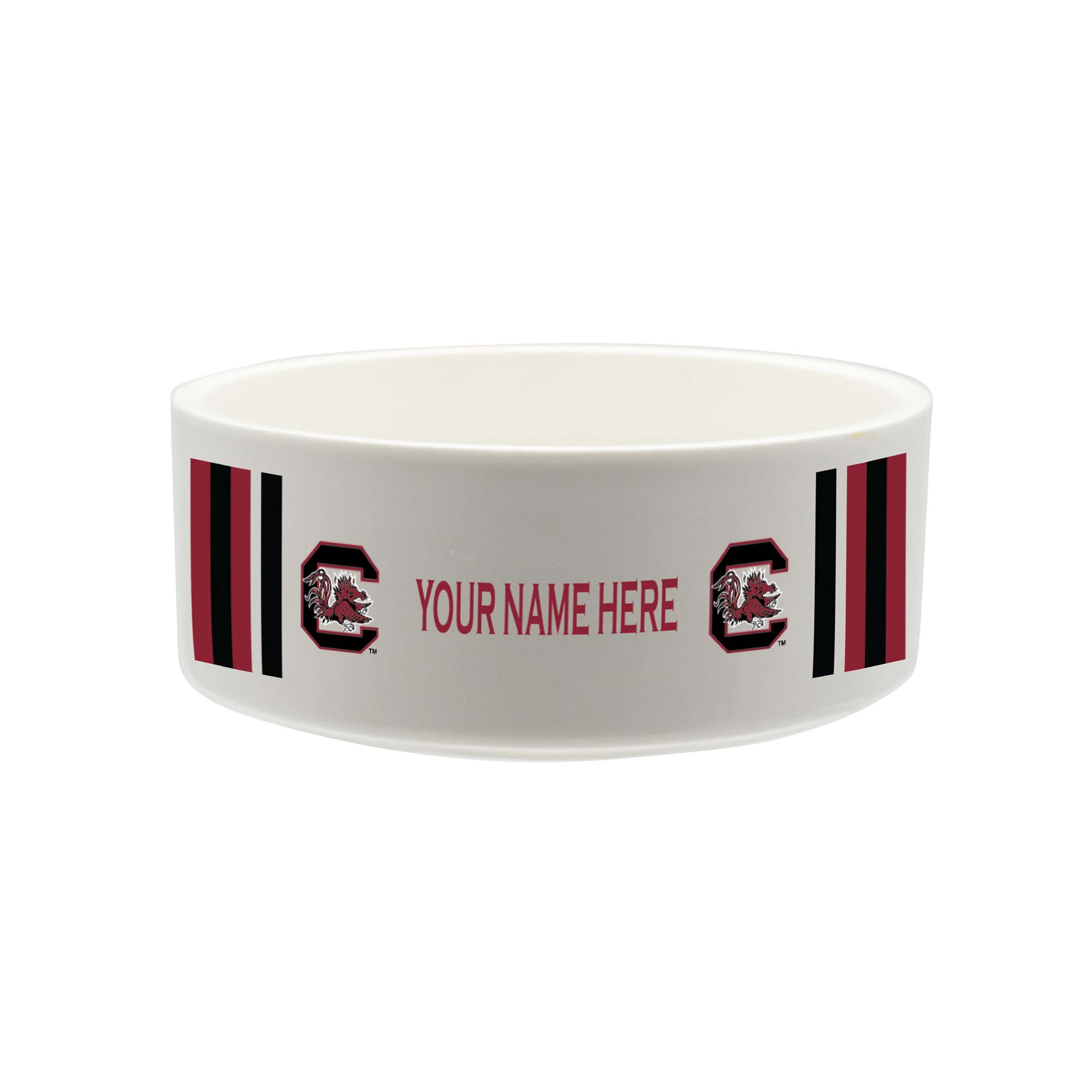 The Memory Company South Carolina Gamecocks 35oz. Personalized Ceramic Pet Bowl
