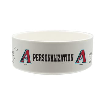 The Memory Company Arizona Diamondbacks 35oz. Personalized Ceramic Pet Bowl
