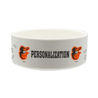The Memory Company Baltimore Orioles 35oz. Personalized Ceramic Pet Bowl