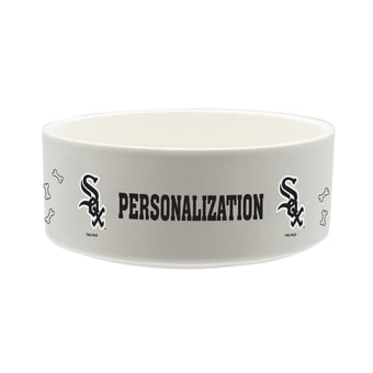 The Memory Company Chicago White Sox 35oz. Personalized Ceramic Pet Bowl