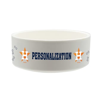 The Memory Company Houston Astros 35oz. Personalized Ceramic Pet Bowl