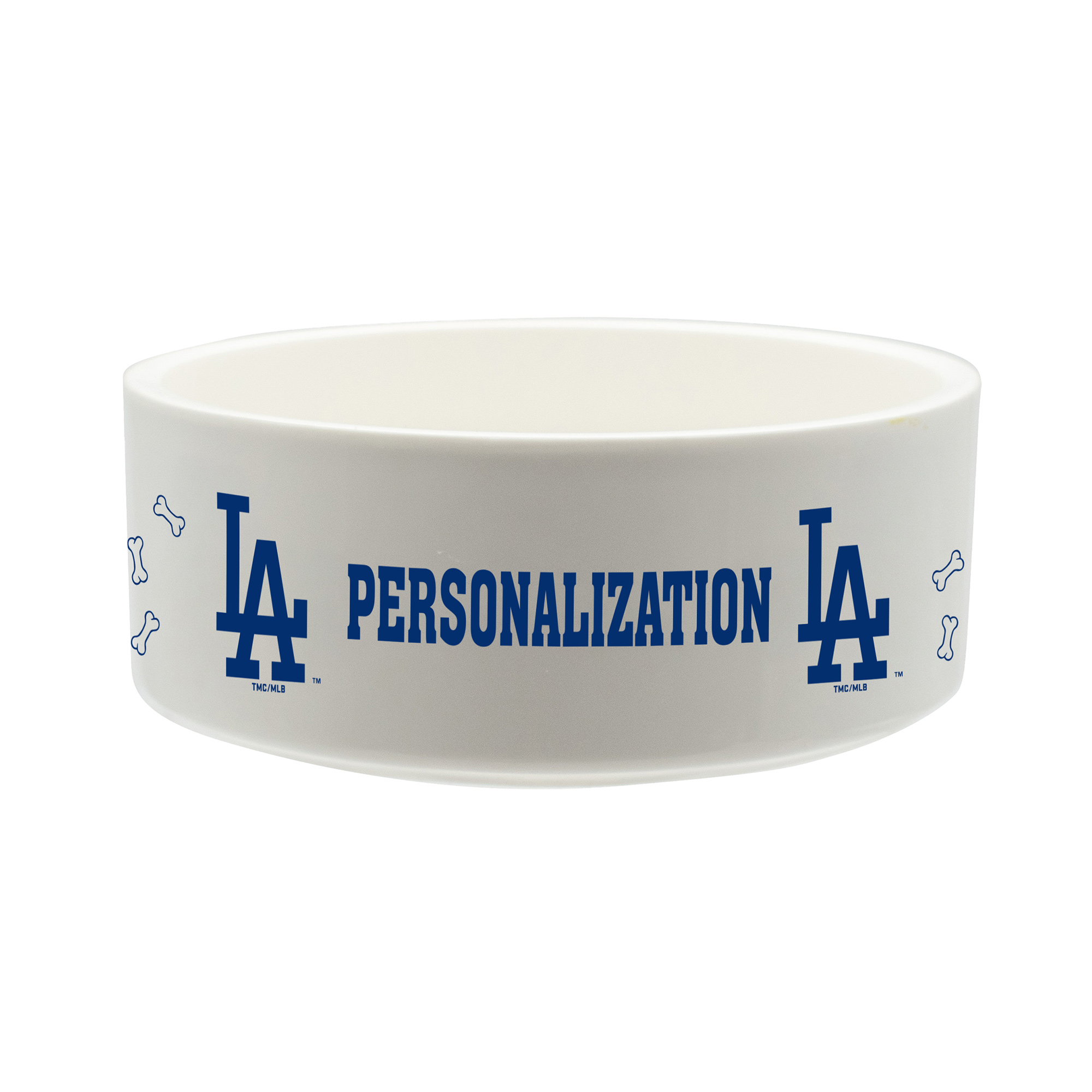 The Memory Company Los Angeles Dodgers 35oz. Personalized Ceramic Pet Bowl