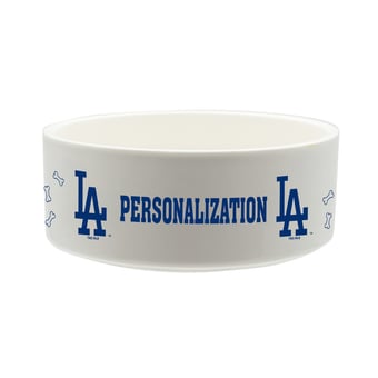 The Memory Company Los Angeles Dodgers 35oz. Personalized Ceramic Pet Bowl