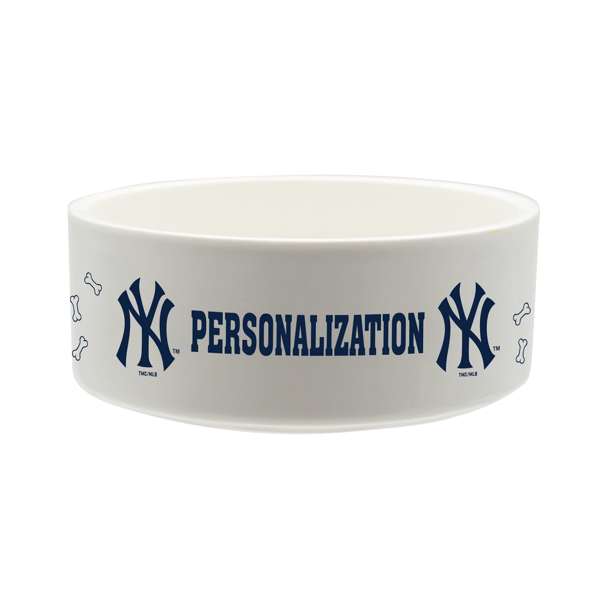 The Memory Company New York Yankees 35oz. Personalized Ceramic Pet Bowl
