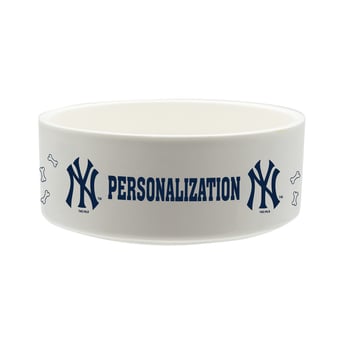 The Memory Company New York Yankees 35oz. Personalized Ceramic Pet Bowl