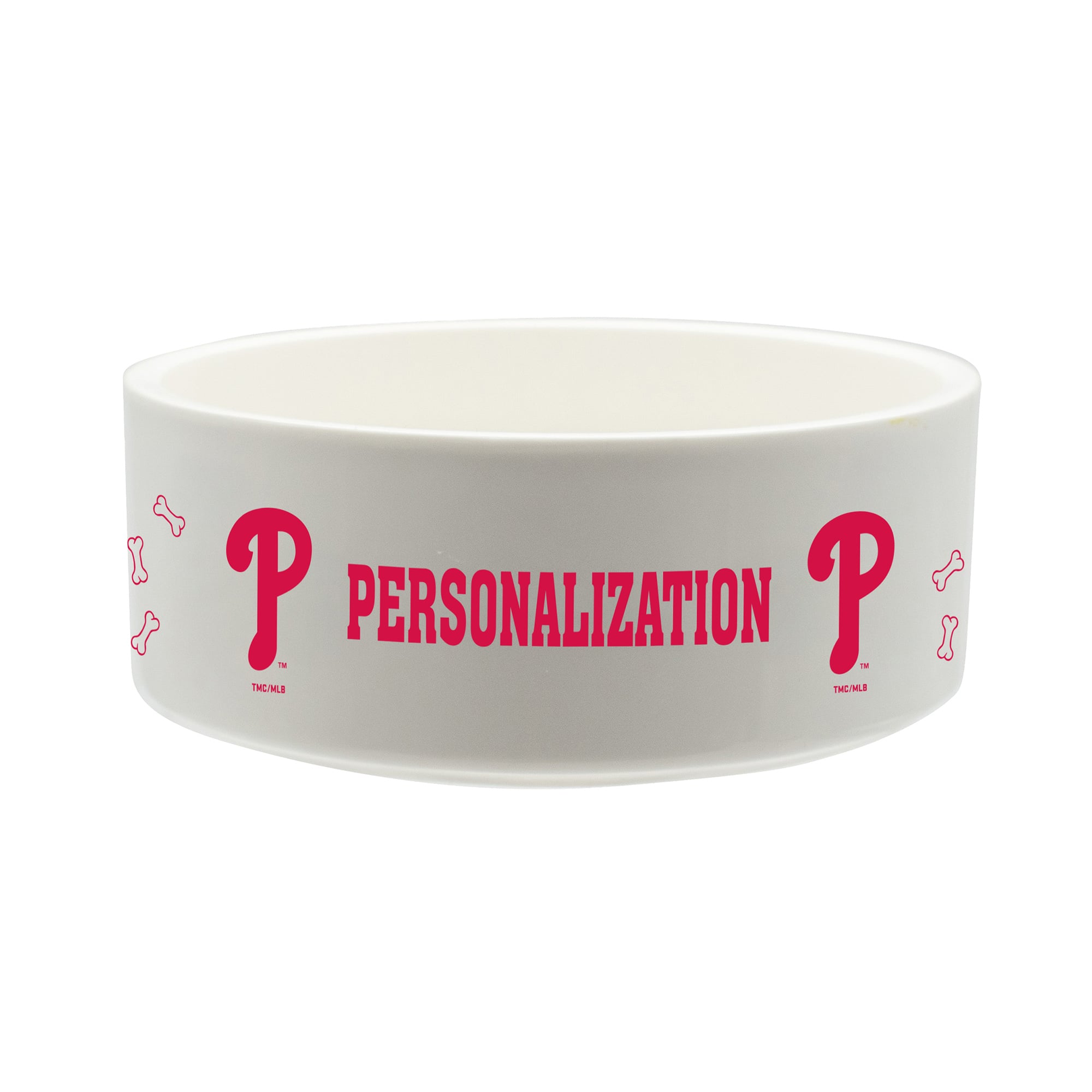 The Memory Company Philadelphia Phillies 35oz. Personalized Ceramic Pet Bowl