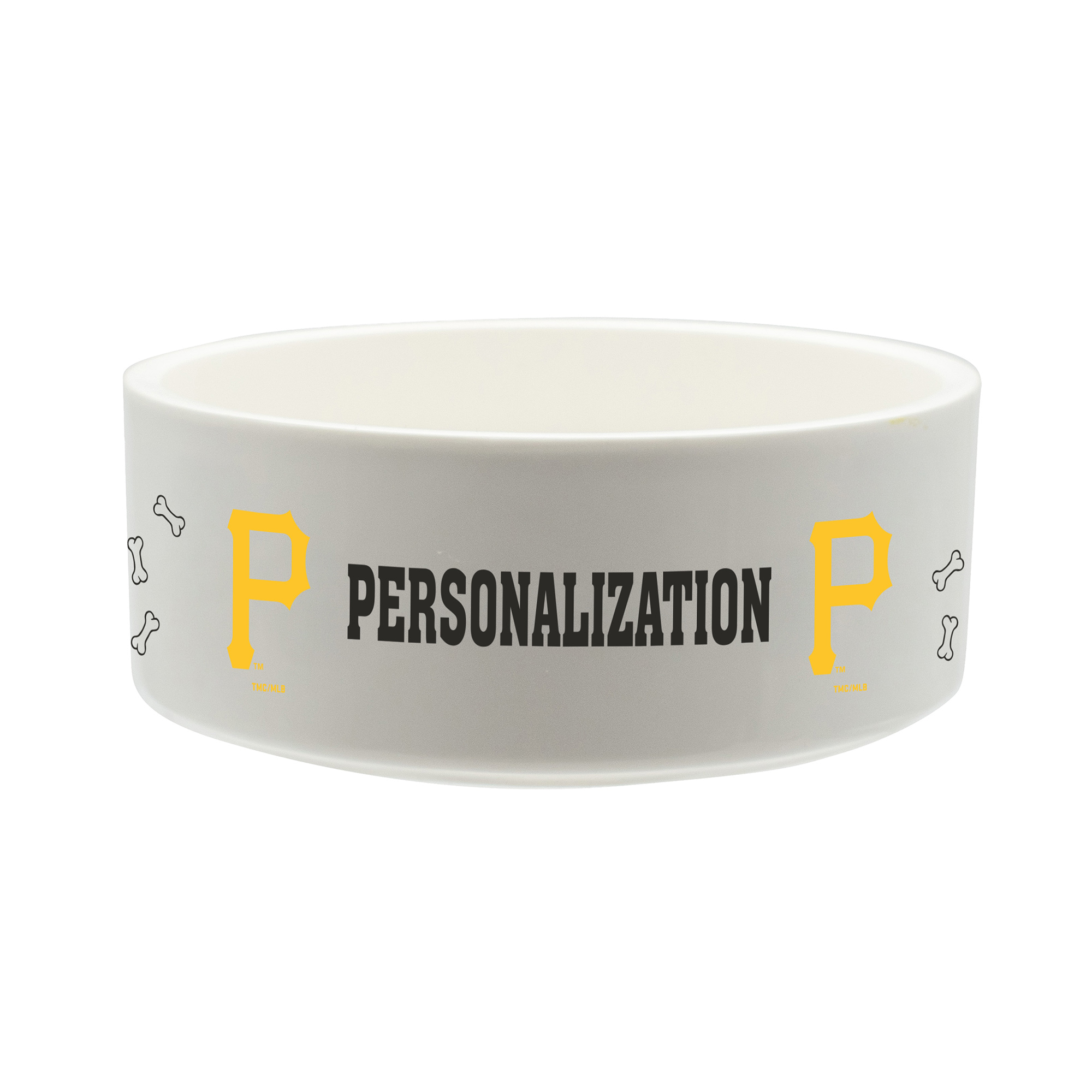 The Memory Company Pittsburgh Pirates 35oz. Personalized Ceramic Pet Bowl