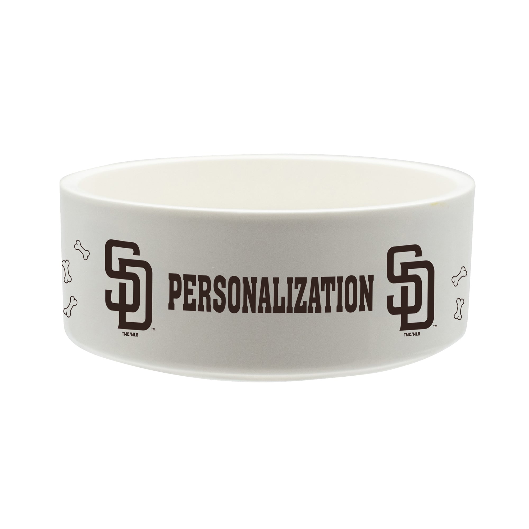 The Memory Company San Diego Padres 35oz. Personalized Ceramic Pet Bowl