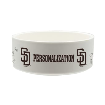 The Memory Company San Diego Padres 35oz. Personalized Ceramic Pet Bowl