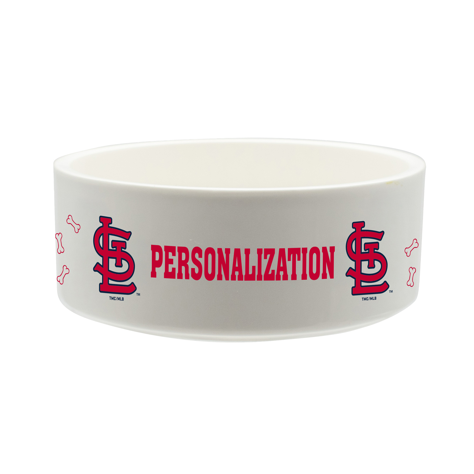 The Memory Company St. Louis Cardinals 35oz. Personalized Ceramic Pet Bowl