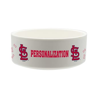 The Memory Company St. Louis Cardinals 35oz. Personalized Ceramic Pet Bowl