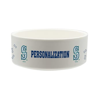 The Memory Company Seattle Mariners 35oz. Personalized Ceramic Pet Bowl