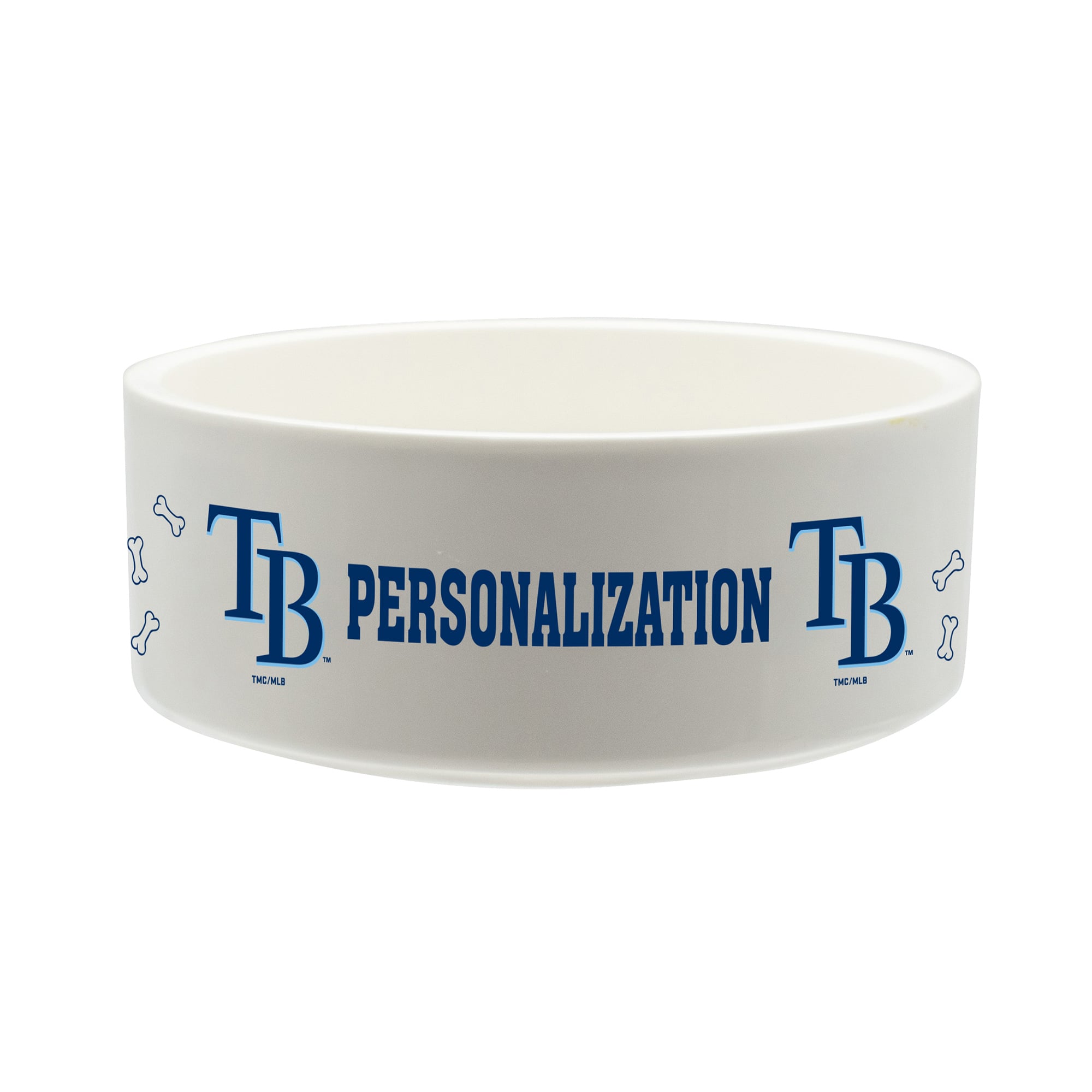The Memory Company Tampa Bay Rays 35oz. Personalized Ceramic Pet Bowl