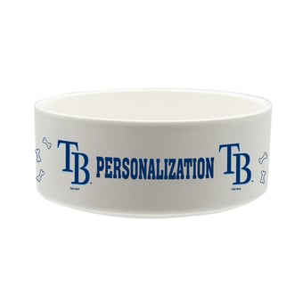 The Memory Company Tampa Bay Rays 35oz. Personalized Ceramic Pet Bowl