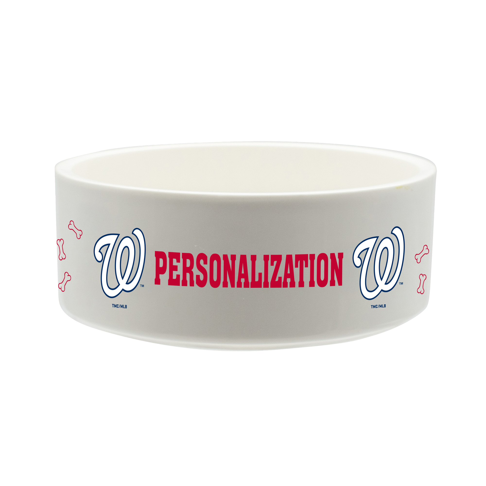 The Memory Company Washington Nationals 35oz. Personalized Ceramic Pet Bowl
