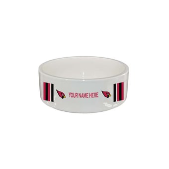 The Memory Company Arizona Cardinals 35oz. Personalized Ceramic Pet Bowl