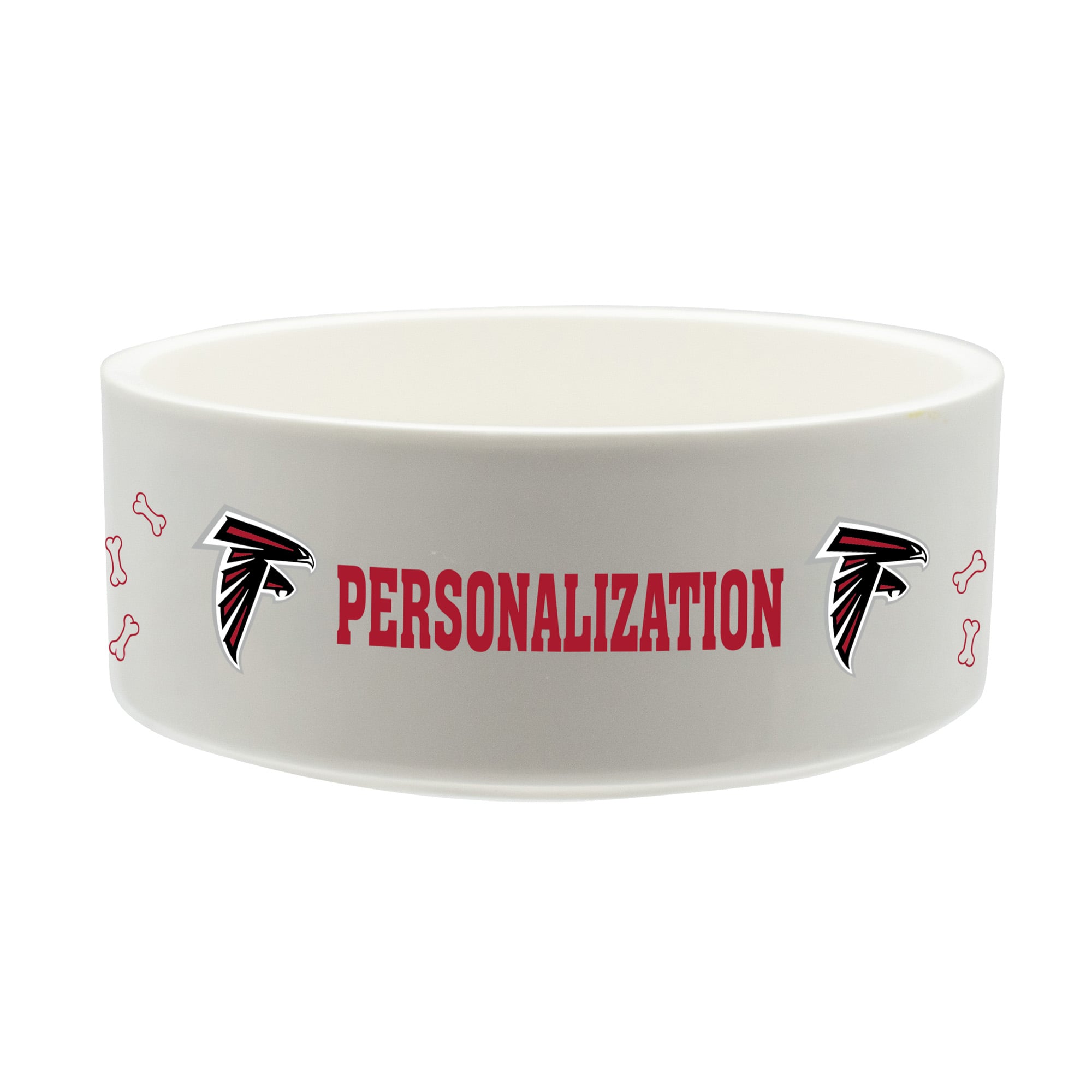 The Memory Company Atlanta Falcons 35oz. Personalized Ceramic Pet Bowl