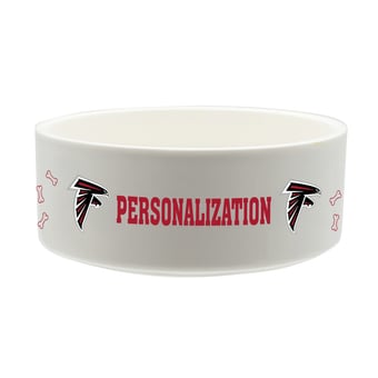 The Memory Company Atlanta Falcons 35oz. Personalized Ceramic Pet Bowl
