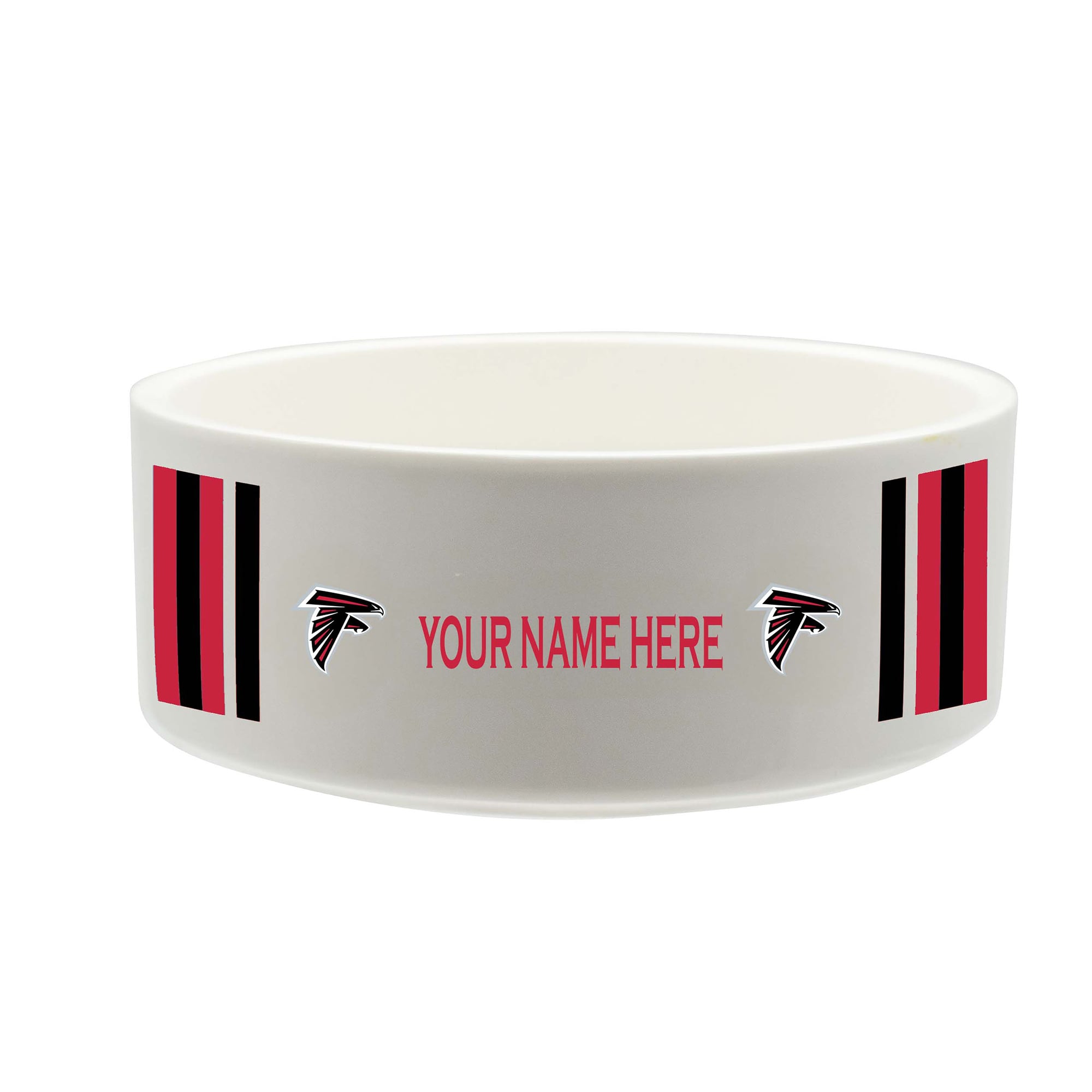 The Memory Company Atlanta Falcons 35oz. Personalized Ceramic Pet Bowl