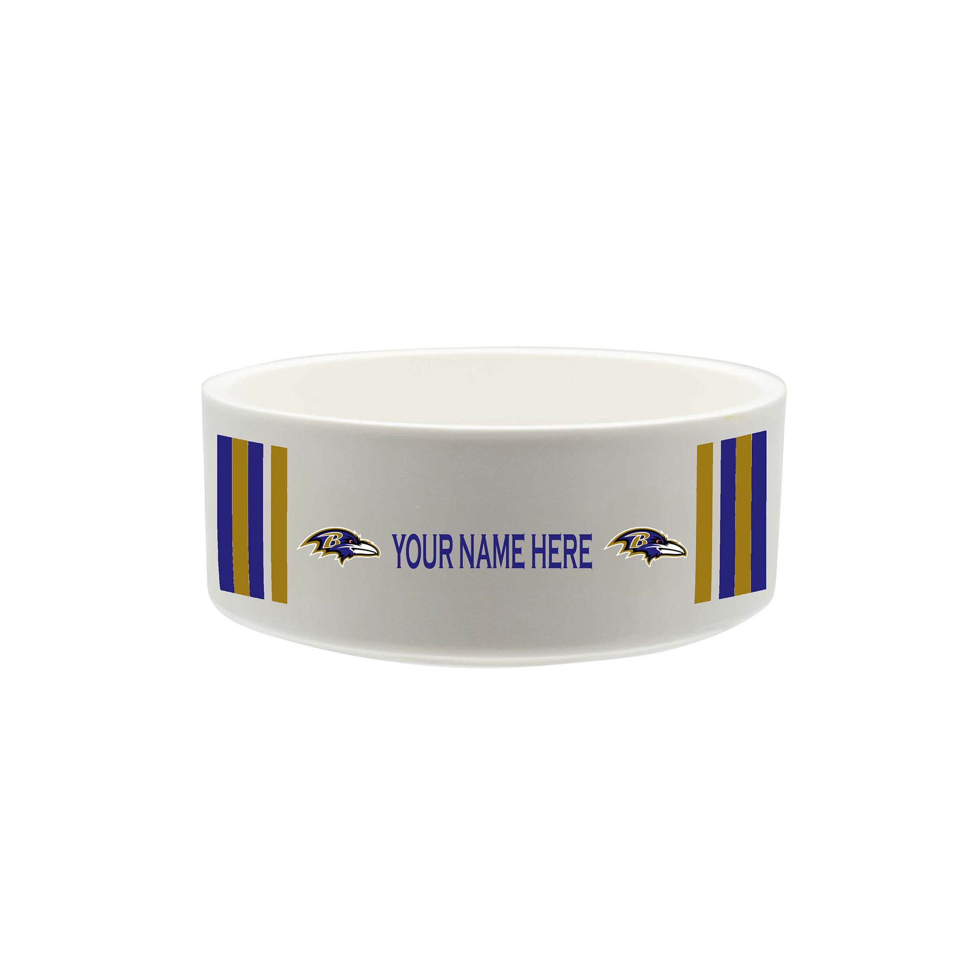 The Memory Company Baltimore Ravens 35oz. Personalized Ceramic Pet Bowl The Memory Company Baltimore Ravens 35oz. Personalized Ceramic Pet Bowl