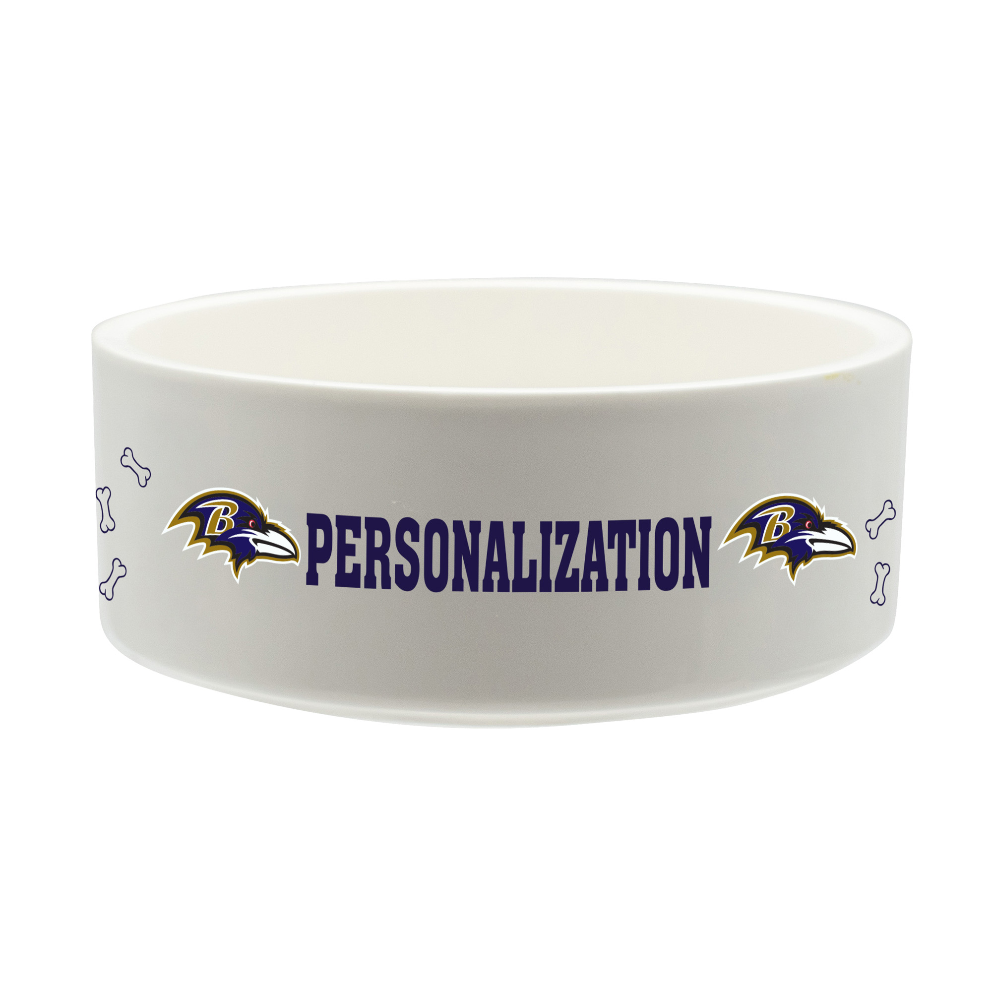 The Memory Company Baltimore Ravens 35oz. Personalized Ceramic Pet Bowl The Memory Company Baltimore Ravens 35oz. Personalized Ceramic Pet Bowl
