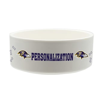 The Memory Company Baltimore Ravens 35oz. Personalized Ceramic Pet Bowl