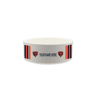 The Memory Company Chicago Bears 35oz. Personalized Ceramic Pet Bowl