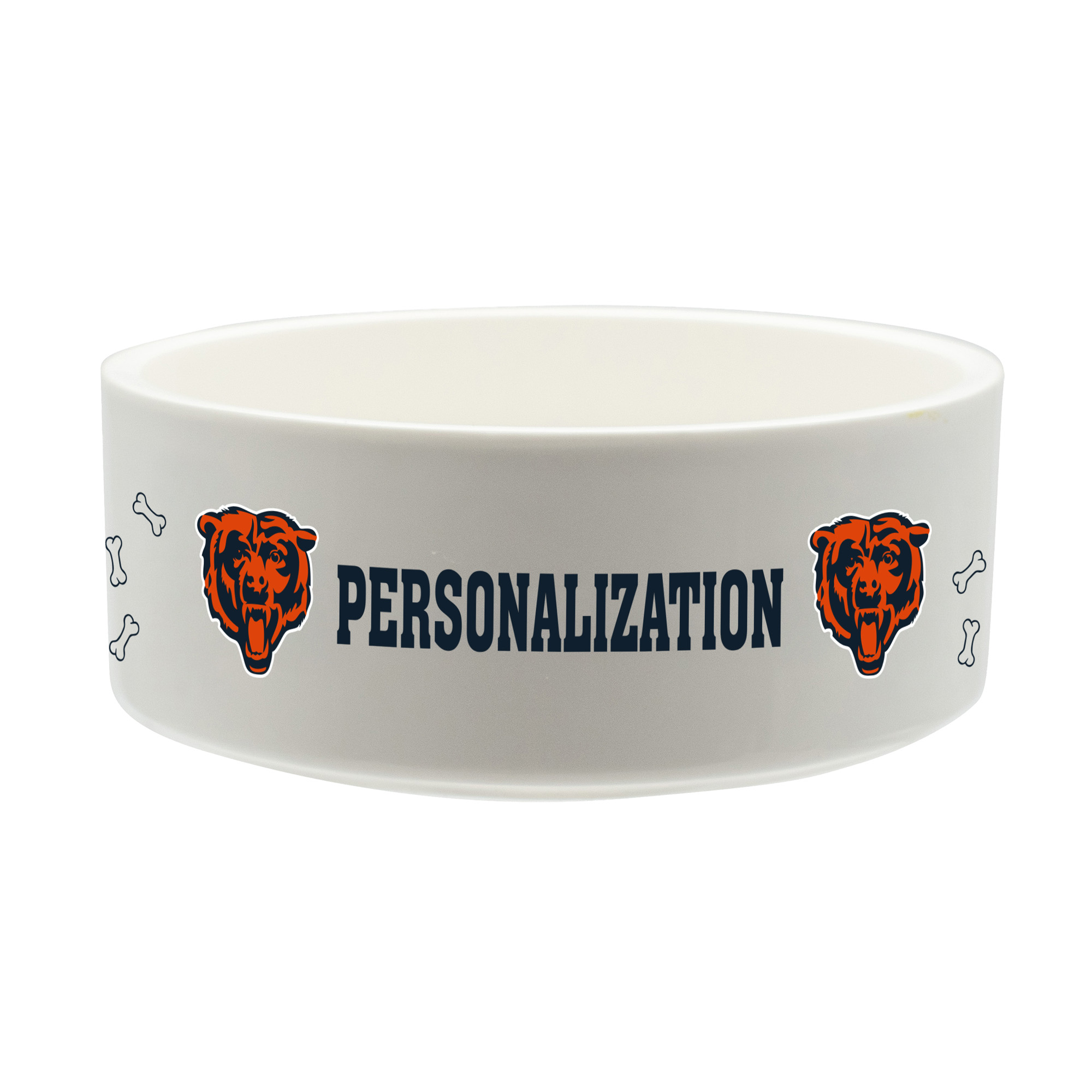 The Memory Company Chicago Bears 35oz. Personalized Ceramic Pet Bowl