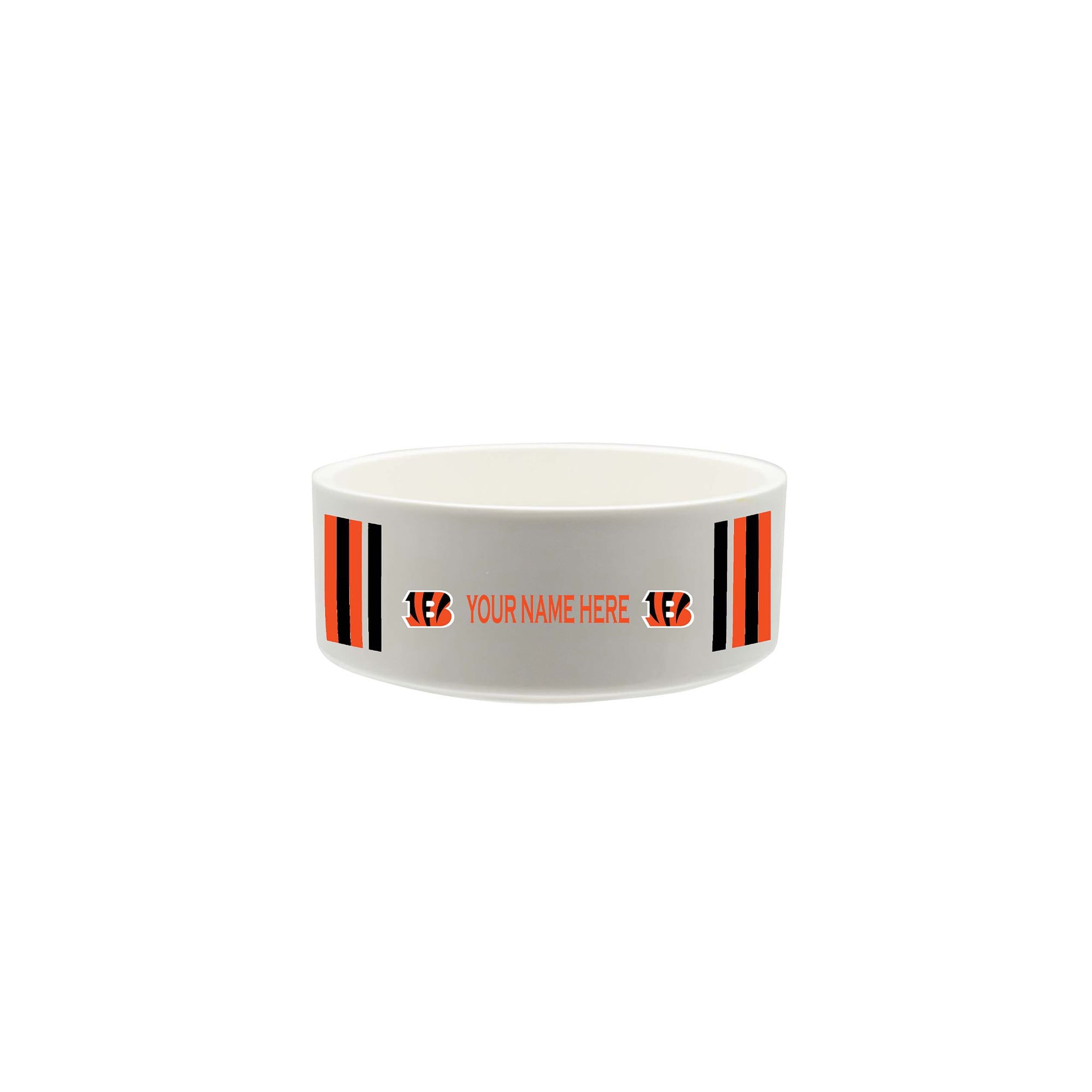 The Memory Company Cincinnati Bengals 35oz. Personalized Ceramic Pet Bowl