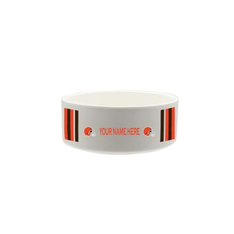 The Memory Company Cleveland Browns 35oz. Personalized Ceramic Pet Bowl
