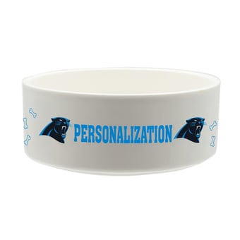 The Memory Company Carolina Panthers 35oz. Personalized Ceramic Pet Bowl