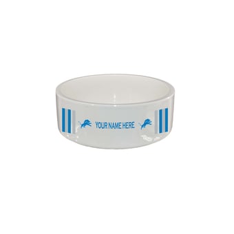 The Memory Company Detroit Lions 35oz. Personalized Ceramic Pet Bowl