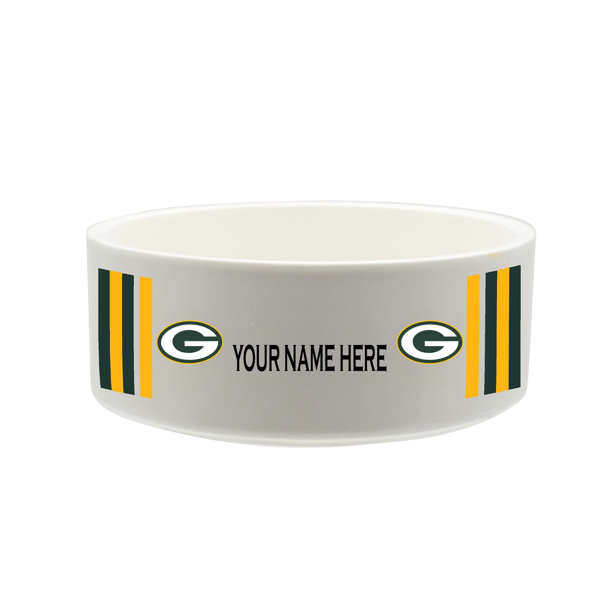 The Memory Company Green Bay Packers 35oz. Personalized Ceramic Pet Bowl