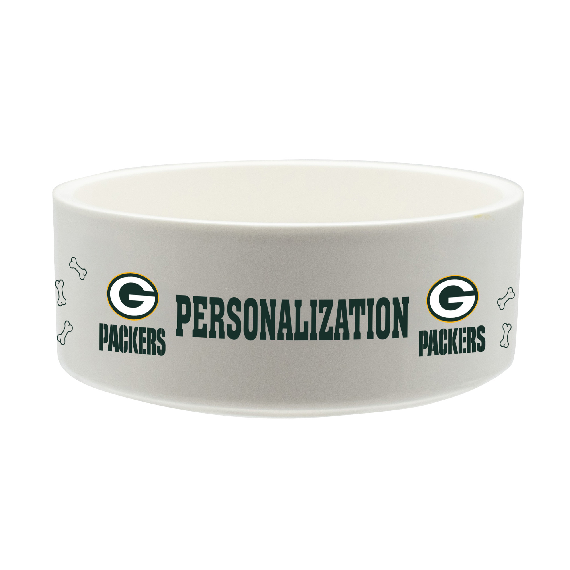 The Memory Company Green Bay Packers 35oz. Personalized Ceramic Pet Bowl