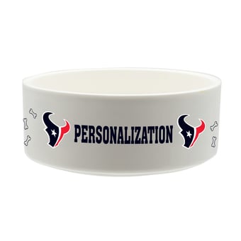 The Memory Company Houston Texans 35oz. Personalized Ceramic Pet Bowl