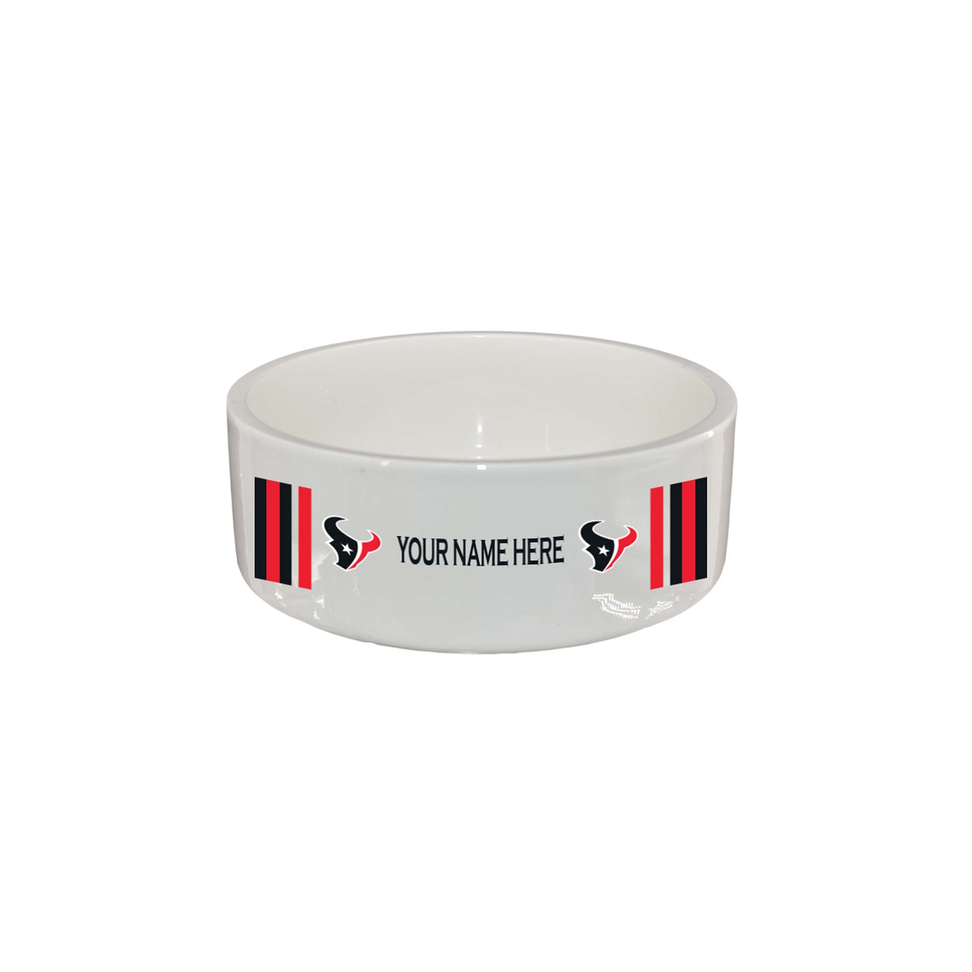 The Memory Company Houston Texans 35oz. Personalized Ceramic Pet Bowl
