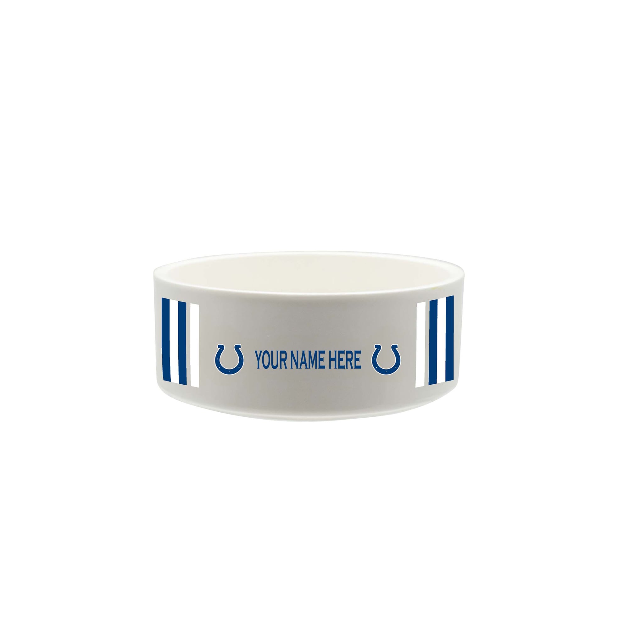 The Memory Company Indianapolis Colts 35oz. Personalized Ceramic Pet Bowl