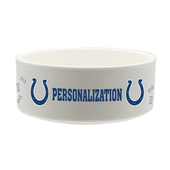The Memory Company Indianapolis Colts 35oz. Personalized Ceramic Pet Bowl