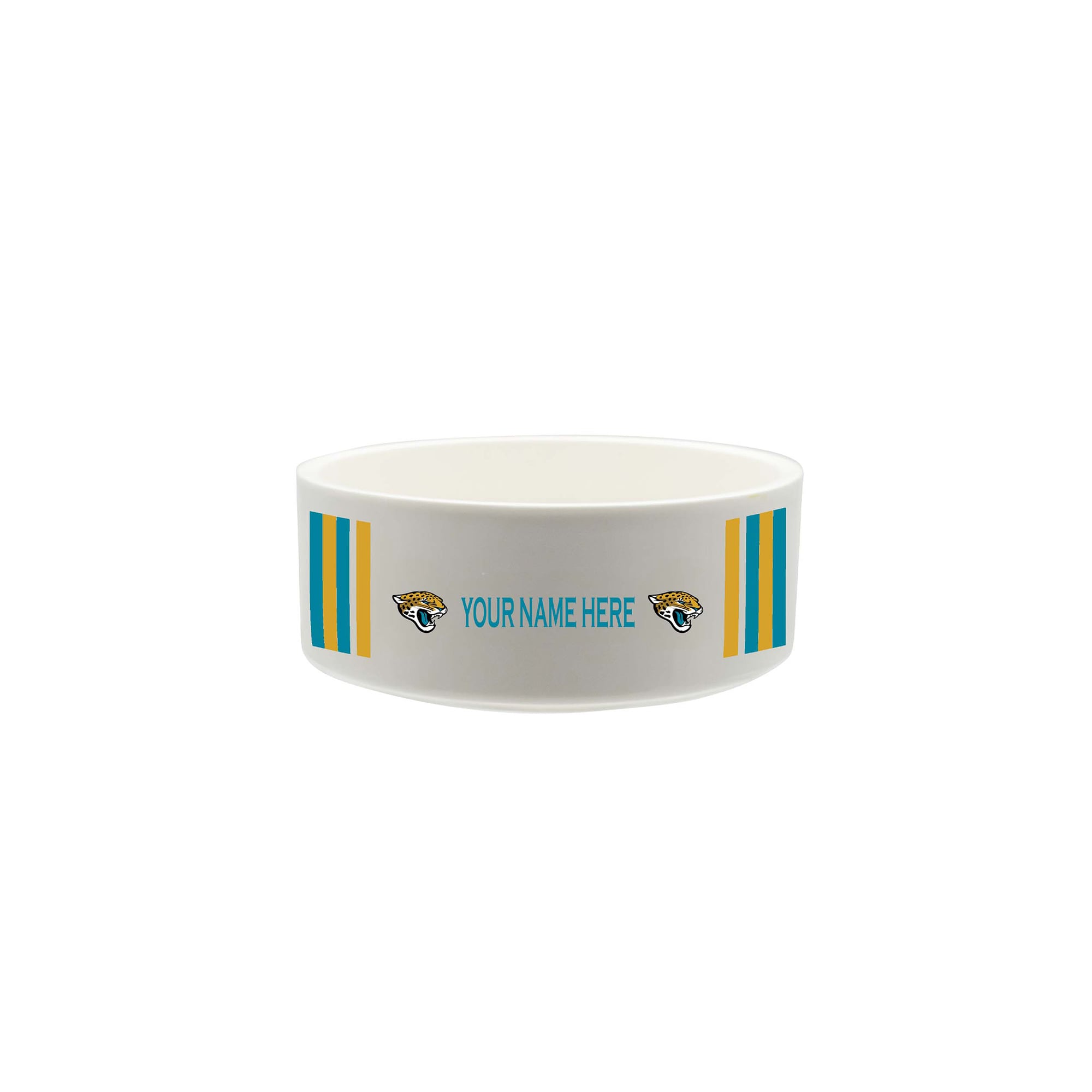 The Memory Company Jacksonville Jaguars 35oz. Personalized Ceramic Pet Bowl