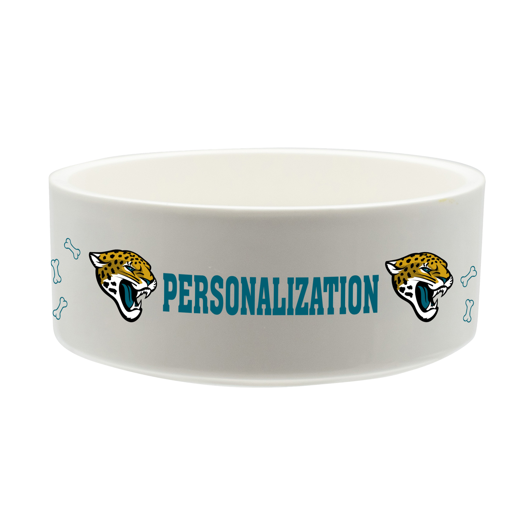 The Memory Company Jacksonville Jaguars 35oz. Personalized Ceramic Pet Bowl