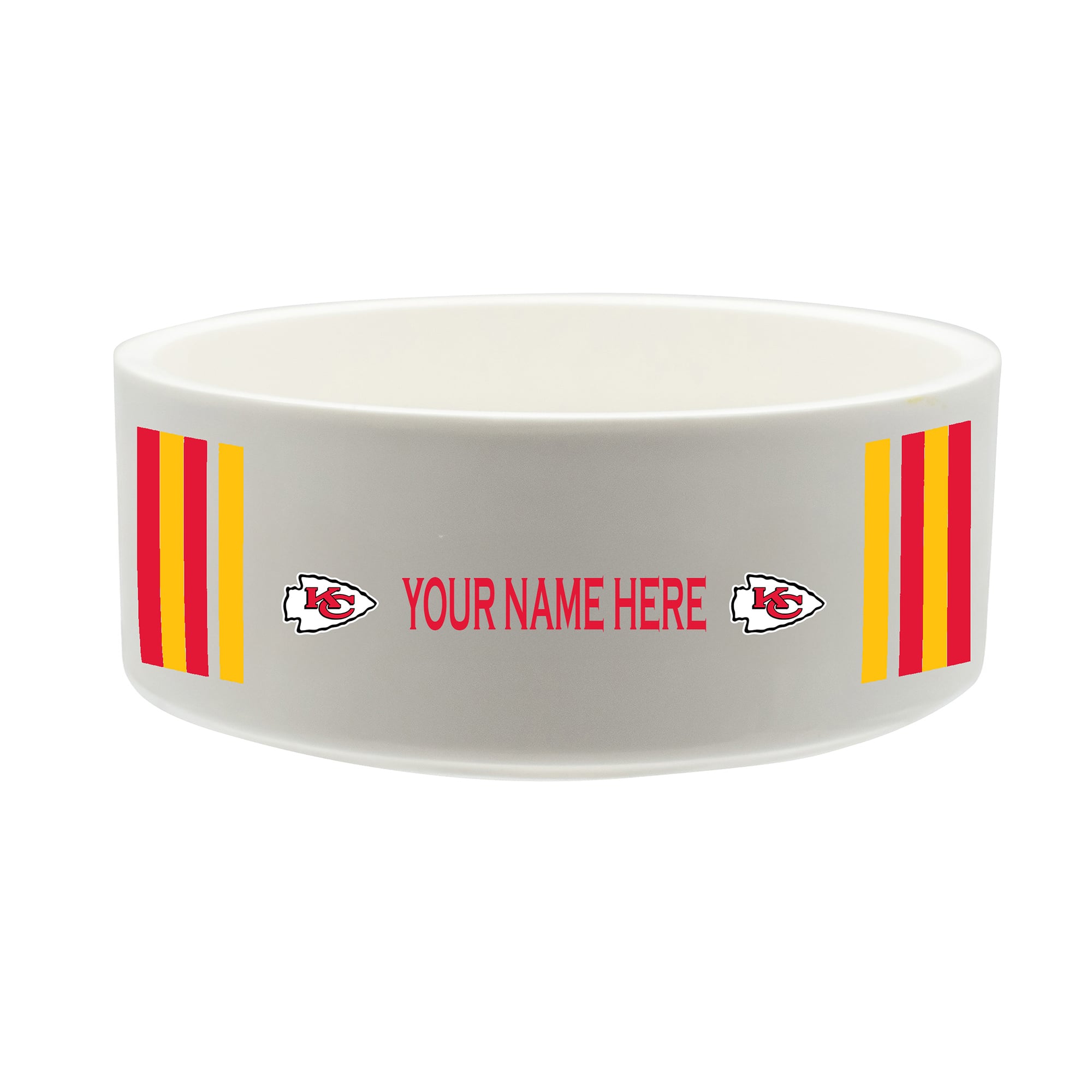 The Memory Company Kansas City Chiefs 35oz. Personalized Ceramic Pet Bowl