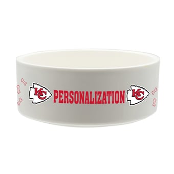 The Memory Company Kansas City Chiefs 35oz. Personalized Ceramic Pet Bowl